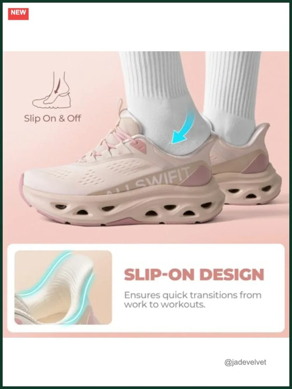 Slip On Cushioned Walking Fashion Sneaker with Arch Support